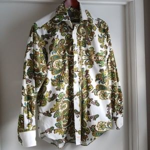 Thomas Dean, Paisley Mens Dress Shirt